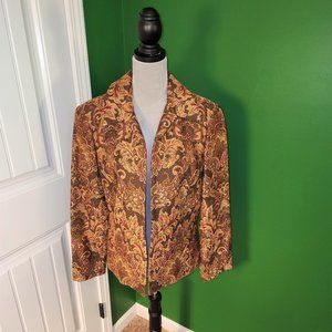 Vintage Focus 2000 Rich Tapestry Jacket - Size 14